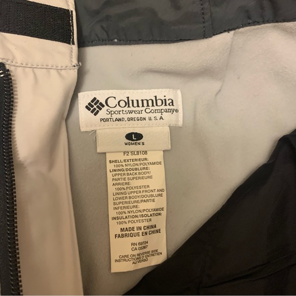 Columbia ski pant size Ladies L light grey insulated with pockets adjustable - Picture 13 of 16